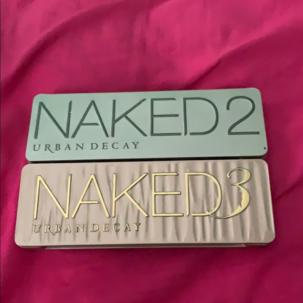 Urban Decay naked two and three palettes